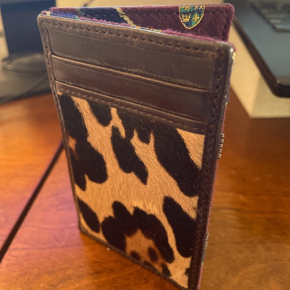 J Crew Cardholder Cheetah Print